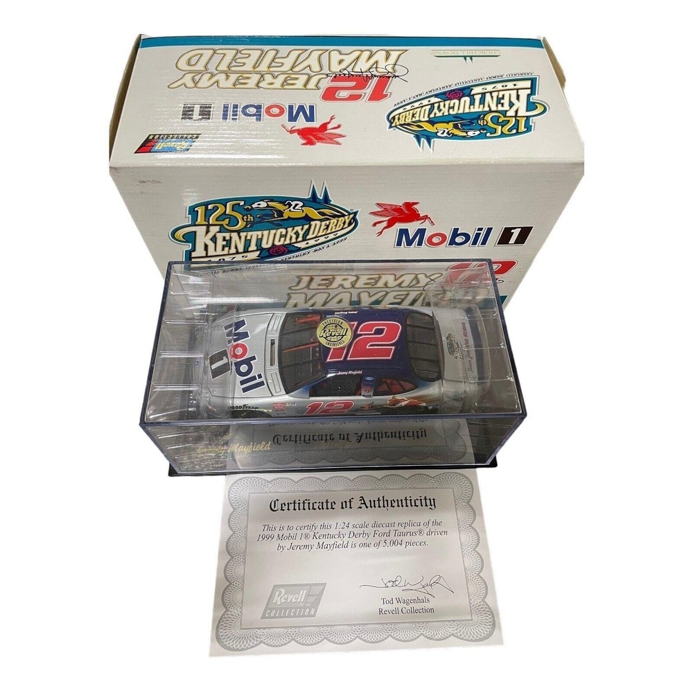 Jeremy Mayfield Revell Collection 1999 #12 Mobil 1 Kentucky Derby Ford 1/24